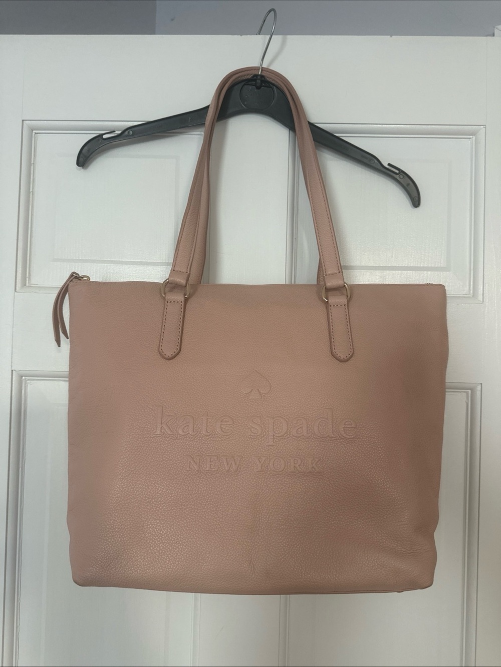 kate spade Leather Tote Bag in Blush Pink